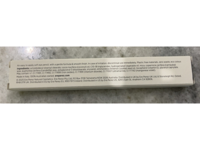 Ere Perez Jojoba Eye Pencil, Black, 1.1 g