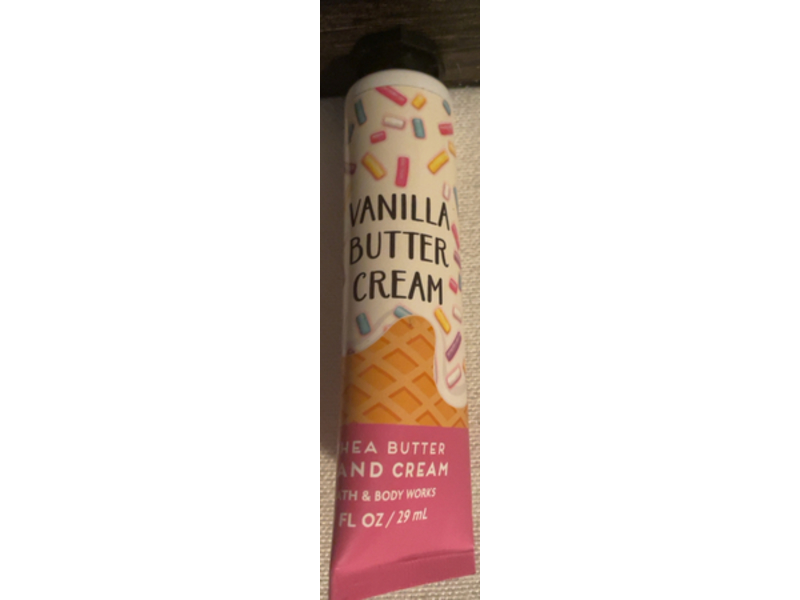 Bath & Body Works Vanilla Butter Hand Cream, Shea Butter, 1 fl oz/29 mL