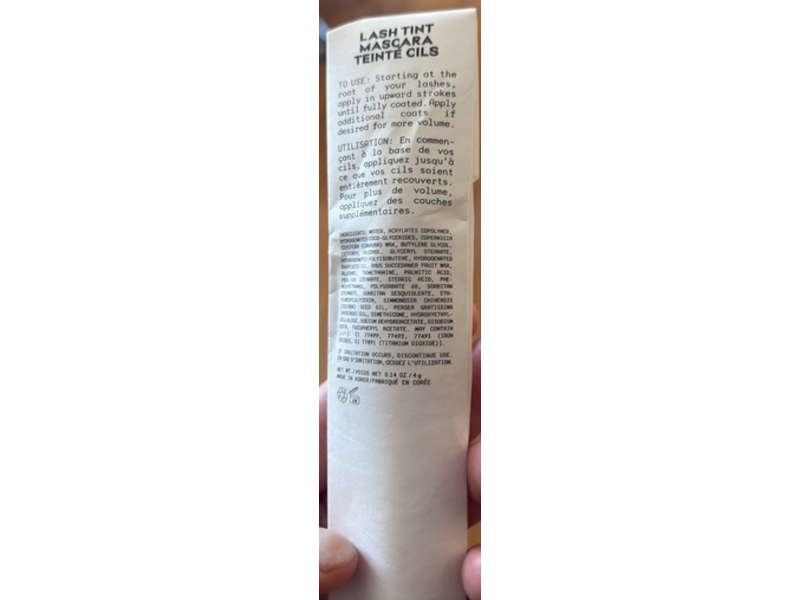 19/99 Beauty Lash & Brow Tint Mascara, Black, 0.14 fl oz/4 g