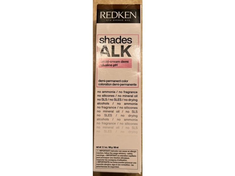 Redken Shades Alk Liquid-Cream Demi Alkaline Permanent Color , 2.1 oz/60 g