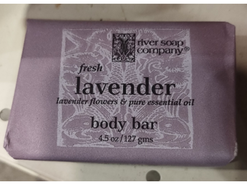 River Soap Body Bar, Fresh Lavender, 4.5 oz/127 g
