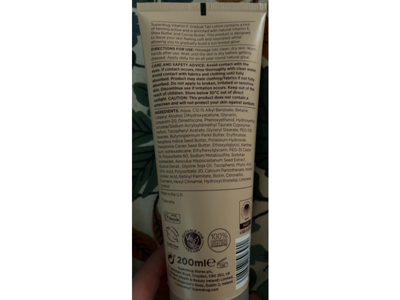 Superdrug Gradual Tan Lotion, Medium, 200 mL