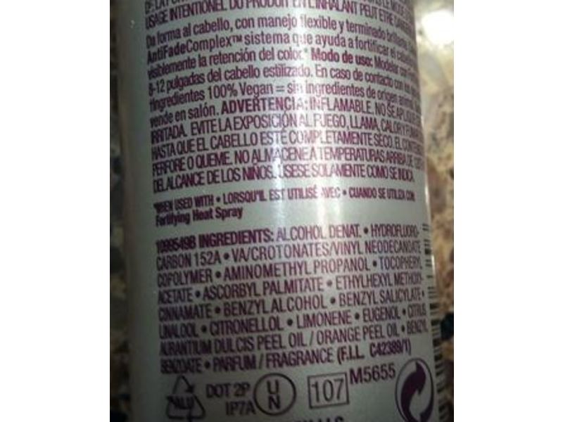 Pureology Colour Stylist Zero Dulling Hairspray, Strengthening Control, 2.1 oz/60 g