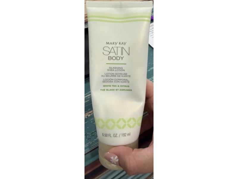 Mary Kay Satin Body Silkening Shea Lotion, White Tea & Citrus, 6.50 fl oz/192 mL