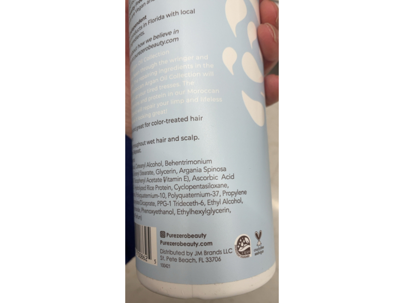 Purezero Moroccan Argan Oil Repairing Conditioner, 20 fl oz/591 mL