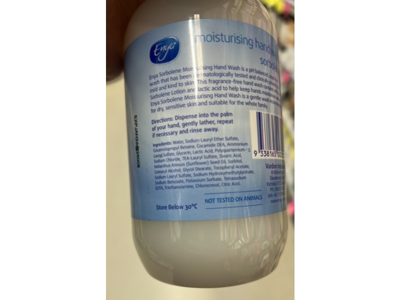 Enya Moisturising Hand Wash, Sorbolene, 500 mL