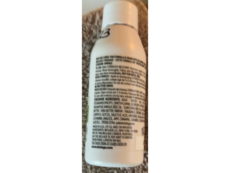 Biolage Strength Recovery Conditioning Cream, 1.7 fl oz/50 mL