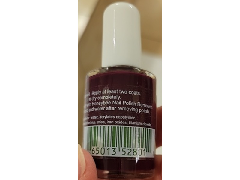 Honeybee Gardens WaterColors Nail Enamel, Vintage Merlot, 0.5 fl oz/14 mL