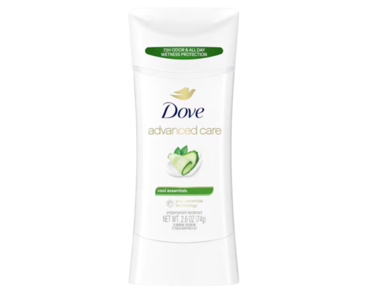 Dove 72h Advanced Care Antiperspirant Deodorant, Cool Essentials, 2.6 oz/74 g