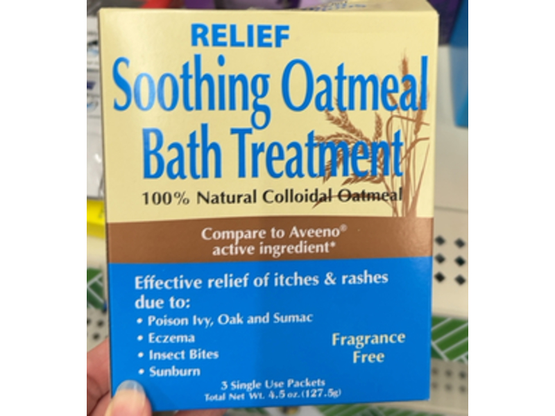 Relief Soothing Oatmeal Bath Treatment, 4.5 oz/127.5 g