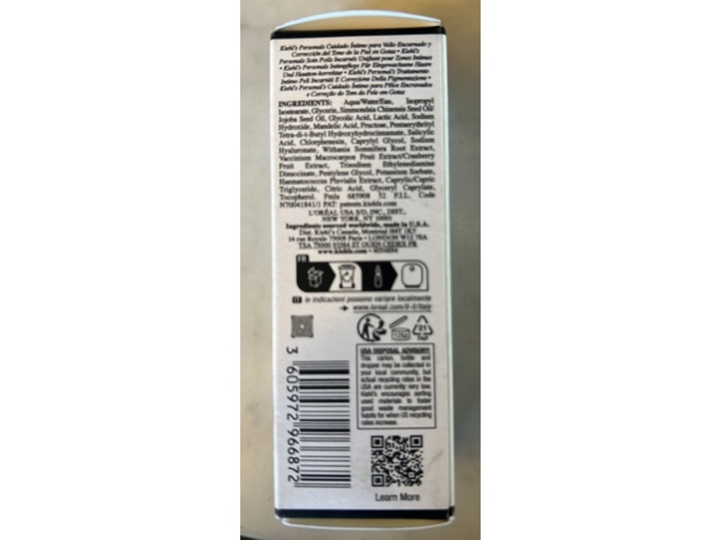 Kiehl's Since 1851 Ingrown Hair & Tone-Correcting Intimate Drops, 1.0 fl oz/30 mL