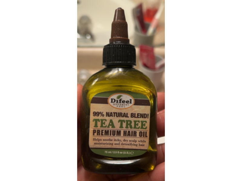 Difeel Premium Hair Oil, Tea Tree, 2.5 fl oz/75 mL