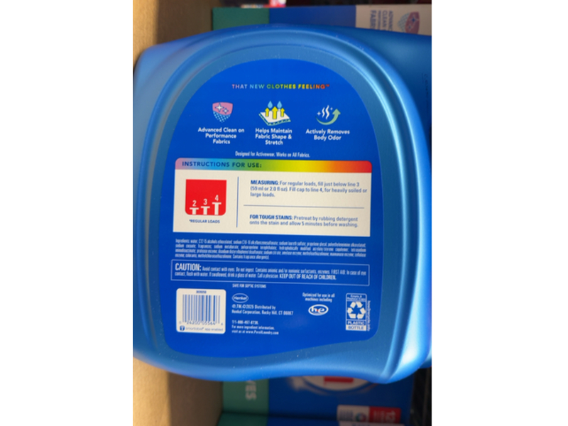 Persil Activewear Clean Liquid Detergent, Clean & Care, 120 Loads, 240 fl oz/ 7.09 L