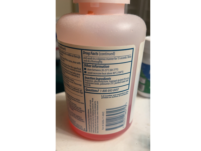 Hibiclens Antiseptic/Antimicrobial Skin Cleanser, 16 fl oz/473 mL