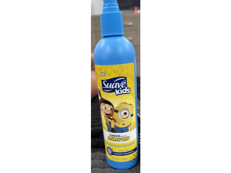 Suave Kids' Minions "Best Hair Ever!" Detangler Spray, 10 fl oz/296 mL, Pack Of 6