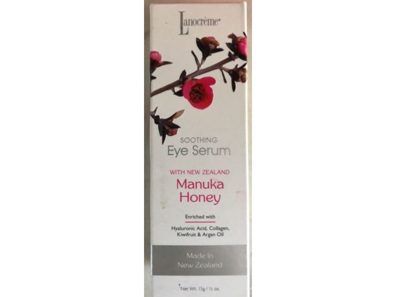 Lanocreme Soothing Eye Serum, Manuka Honey, 15 g