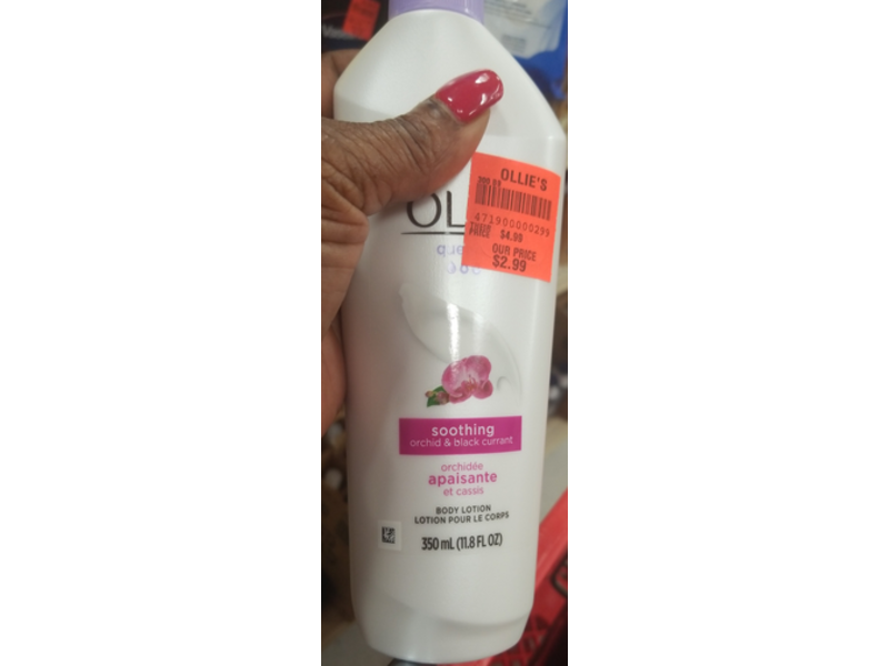 Olay Quench Soothing Body Lotion, Orchid & Black Currant, 11.8 fl oz/350 mL
