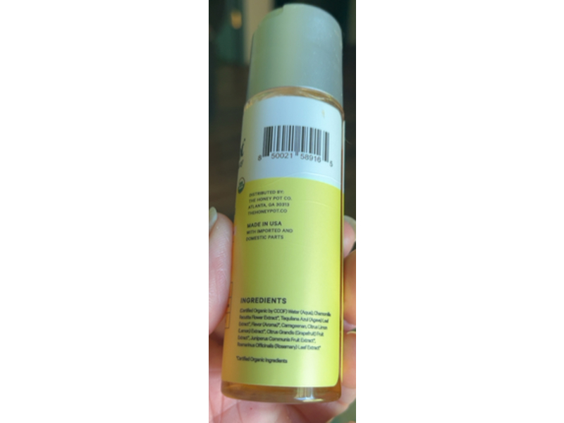 The Honey Pot Company Organic Moisturizing Lubricant, vanilla Chamomile, 2 fl oz/59 mL