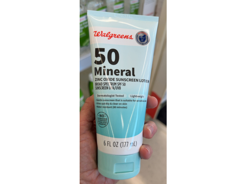 Walgreens Sunscreen Lotion, SPF 50, 6 fl oz/177 mL