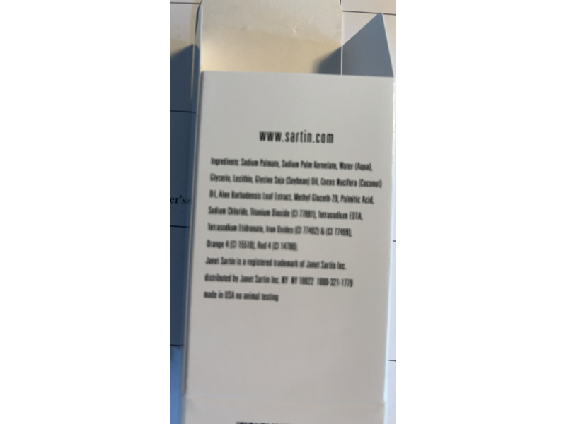 Janet Sartin Superfatted Soap, Soy, 3.5 oz/100 g