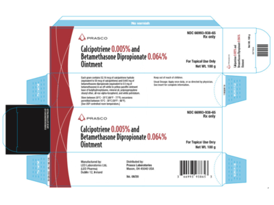 Calcipotriene 0.005% and Betamethasone Dipropionate 0.064% Ointment, Prasco (RX)