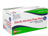 Dynarex Sterile Alcohol Prep Pads, Medium, 100 Count - thumbnail 1