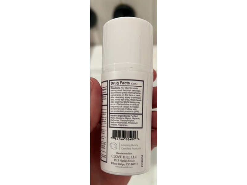 Clove Hill Acne Gel 5%, 1 fl oz/30 mL