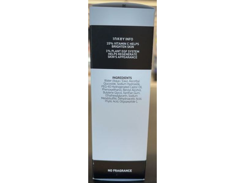 The Inkey List 15% Vitamin C & Egf Serum, Treat, 1.0 fl oz/30 mL
