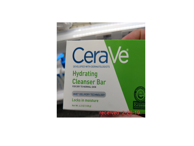 CeraVe Hydrating Cleanser Bar, Dry to Normal Skin