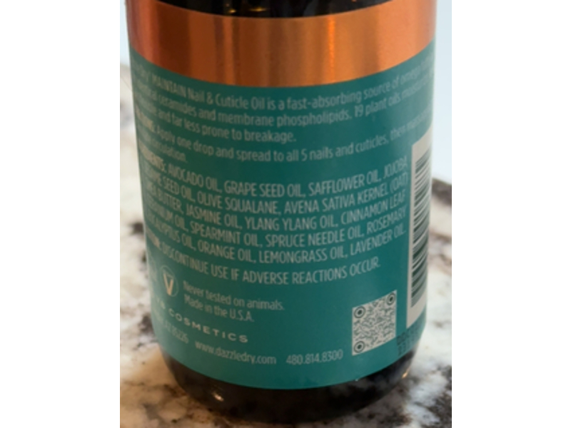 Dazzle Dry Maintain Nail & Cuticle Oil, 2 fl oz/50 mL