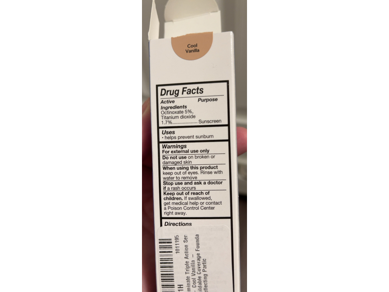 No 7 Lift & Luminate Serum Foundation, Cool Vanilla, SPF 15, 1 fl oz/30 mL