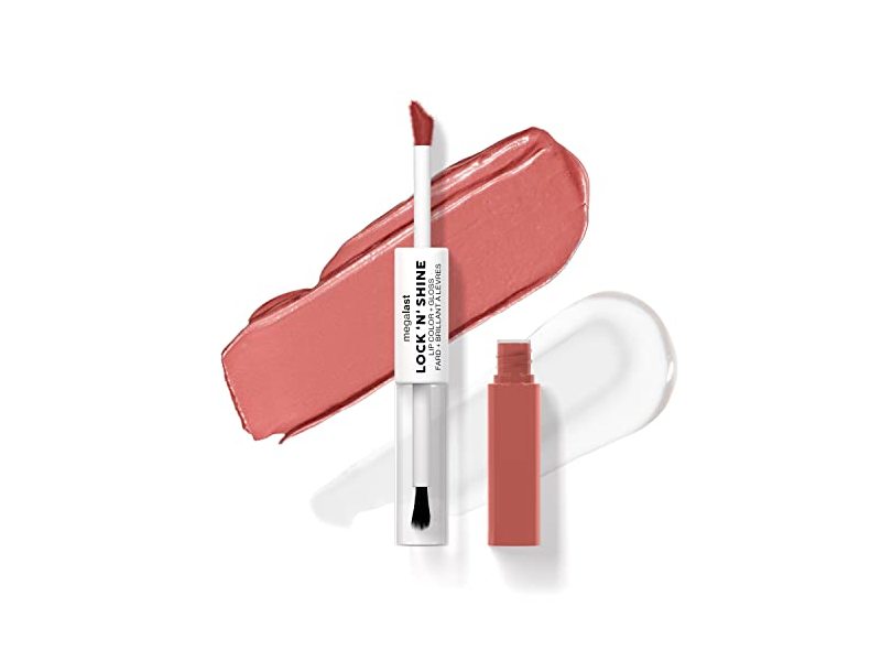 wet n wild Megalast Lock N Shine Lip Color+Gloss, Nude Illusion, 0.26 oz