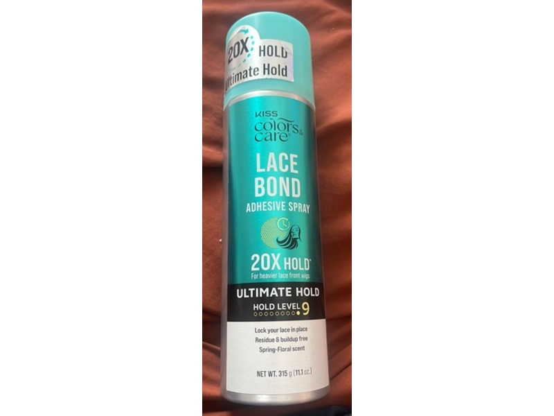Kiss Colors & Care Lace Bond Adhesive Spray Ultimate Hold, Hold Level 9, 11.1 oz/315 g