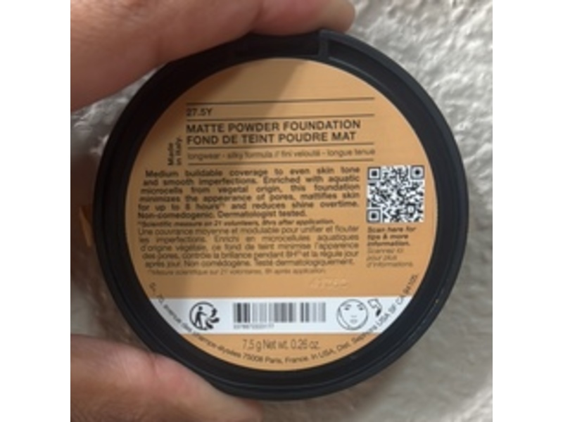 Sephora Collection Best Skin Ever Matte Powder Foundation, 27.5 Y Medium, 0.26 oz/7.5 g