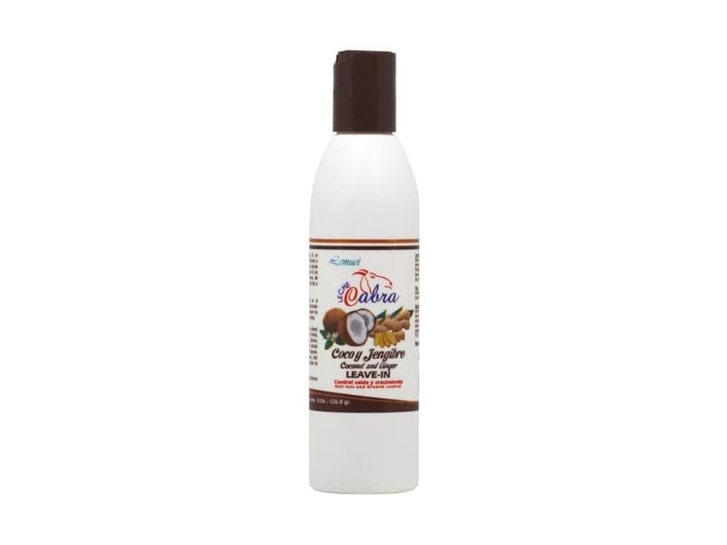 Lemuel Leche Cabra Leave-In Hair Loss & Growth Control, Coconut & Ginger, 8 oz/226.8 g