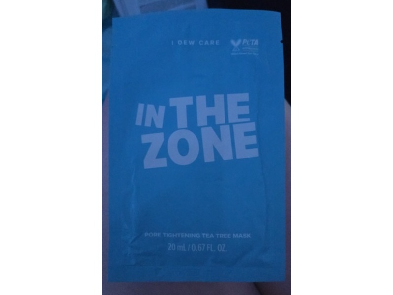 I Dew Care Pore Tightening Tea Mask, In The Zone, 0.67 fl oz/20 mL