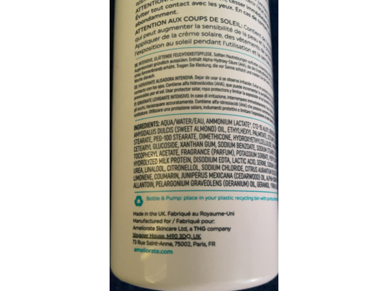 Ameliorate Transforming Body Lotion, 16.9 fl oz/500 mL