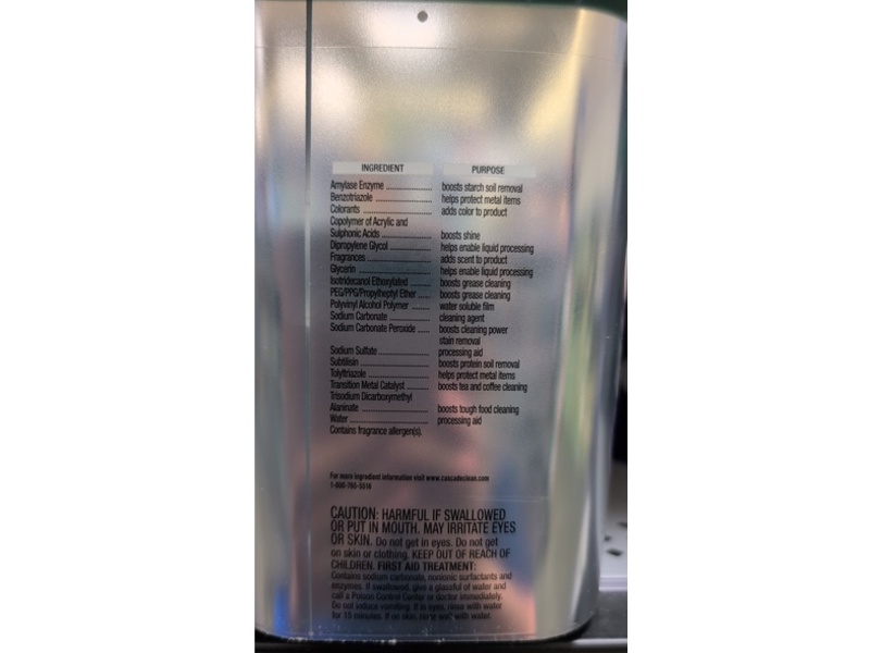 Cascade Dawn Platinum Dishwasher Pods, 38.3 oz/1.08 kg