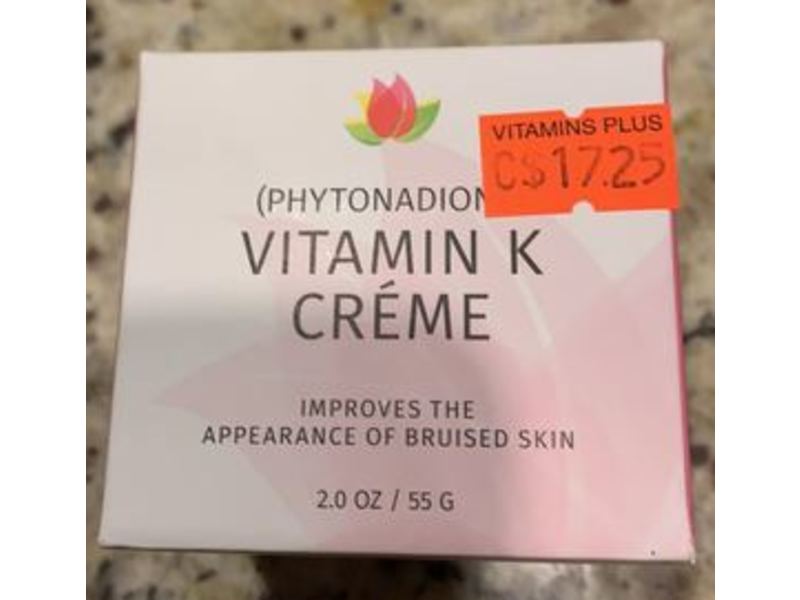 Reviva Labs Phytonadione Vitamin K Creme, 2.0 oz/55 g