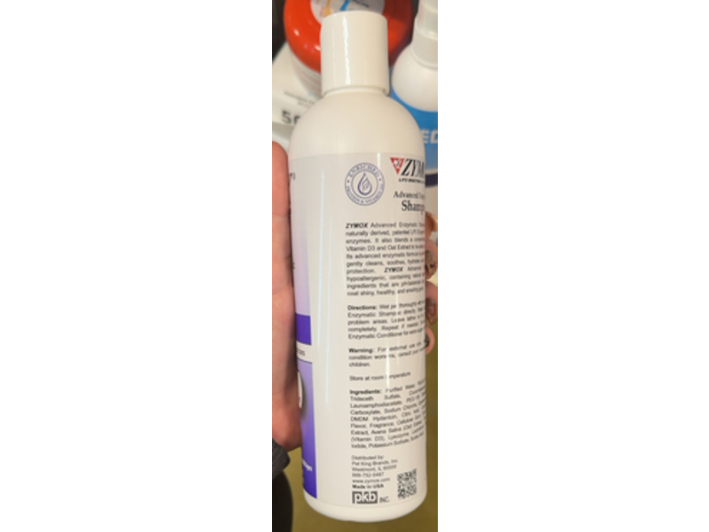 Zymox Advanced Enzymatic Shampoo, 12 fl oz/355 mL