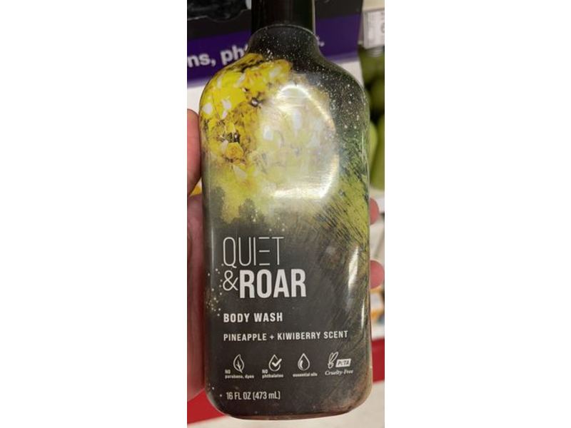 Quiet & Roar Body Wash, Pineapple & Kiwi, 16 fl oz/473 mL