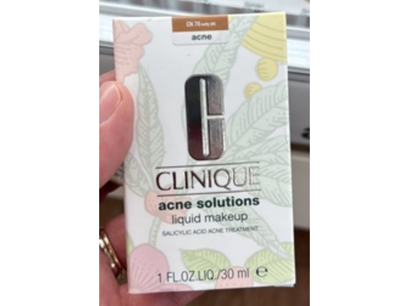 Clinique Acne Solutions Liquid Makeup Foundation, CN 78 Nutty, 1 fl oz/30 mL