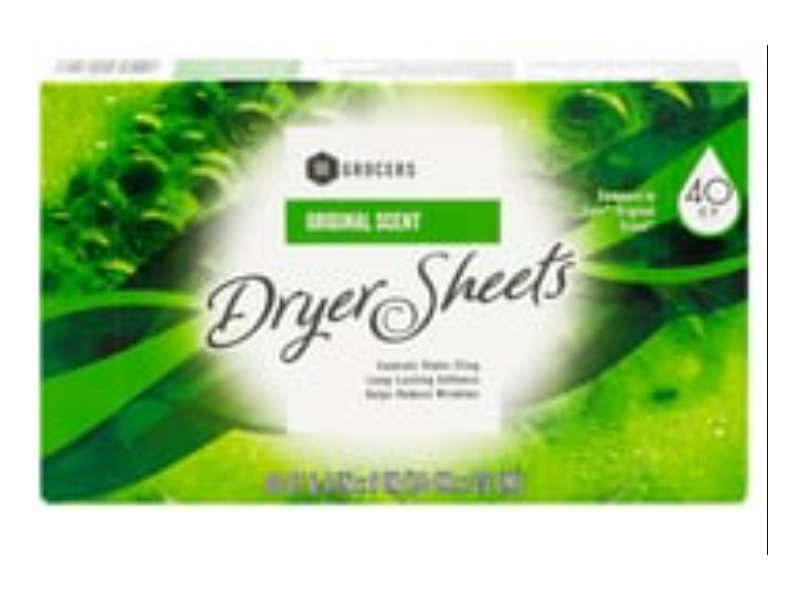 Se Grocers Dryer Sheets, Original Scent, 40 Count