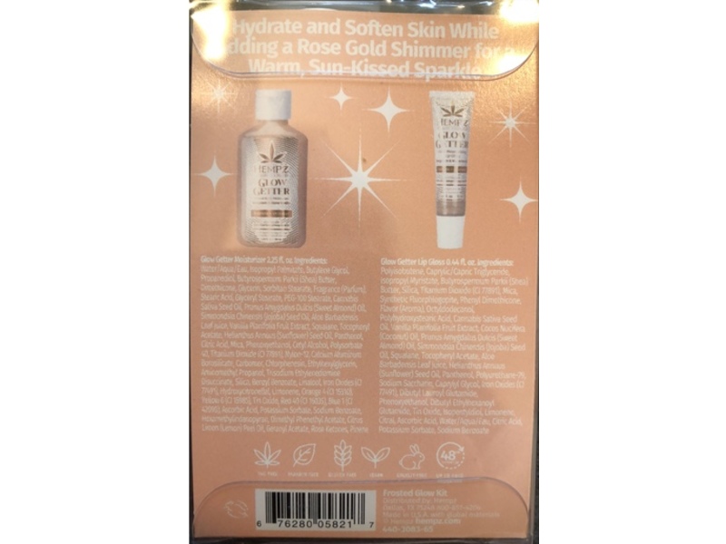 Hempz Frosted Glow Kit, Bergamot & Warm Vanilla