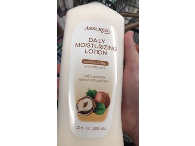 assured daily moisturizing lotion cocoa butter