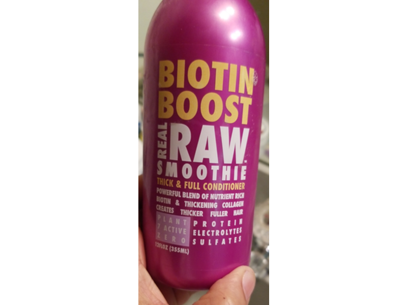 Real Raw Smoothie Thick & Full Conditioner, Biotin Boost, 12 fl oz/355 mL