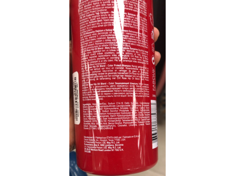 CHI Color Protect Shampoo, Rosehip Oil, 25 fl oz/739 mL