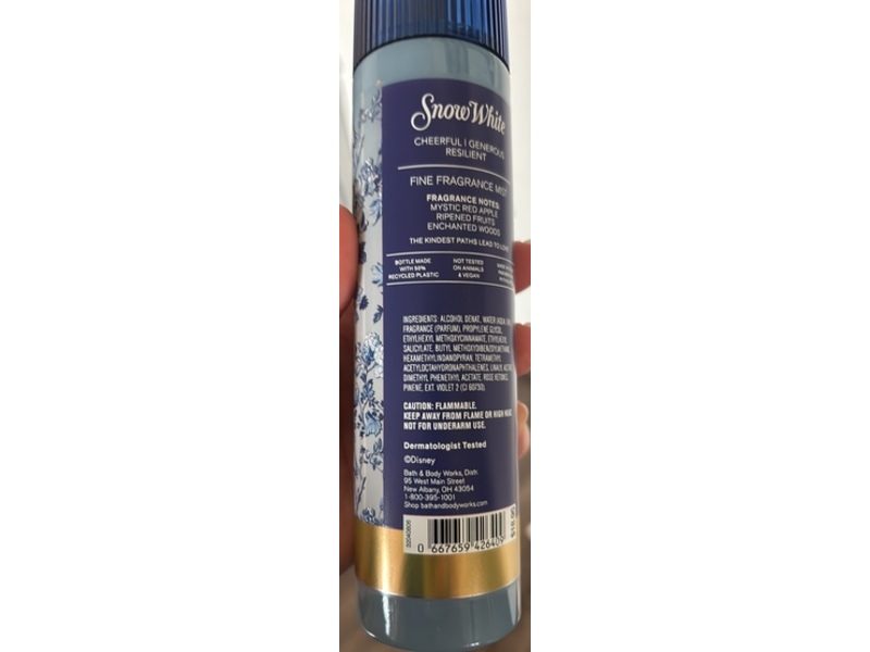 Bath & Body Works Fine Fragrance Mist, Snow White, 8 fl oz/236 mL