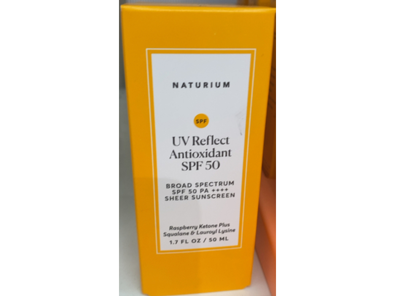 Naturium UV Reflect Antioxidant Sunscreen, SPF 50 PA ++++, 1.7 fl oz/50 mL