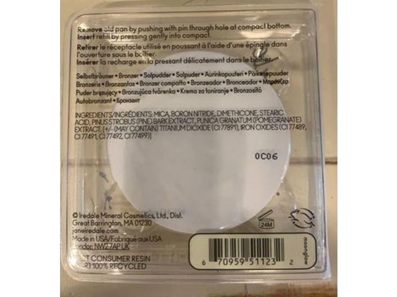 Jane Iredale Golden Bronzer Refill, Moonglow, 0.3 oz/8.5 g